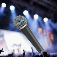 Microphone filaire Audio extérieur professionnel RC-58 SM-58 cardioïde polaire motif qualité métal Microphone portable Standard professionnel