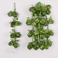 Realistiche kunstmatige fruit- en groentegarland van schuim, hangend aan een koord, voor thuis, bruiloft, feest, binnendecoratie