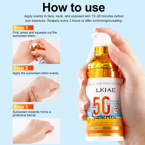 Lozione <span class=keywords><strong>Solare</strong></span> Naturale a Marchio Privato <span class=keywords><strong>SPF</strong></span> 50+++ Facilmente Assorbibile, Idratante a Lunga Durata, Anti-rughe - Product Image 5