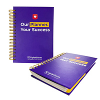 Autocollants personnalisés pour la journalisation des soins personnels Cahier à couverture rigide A5 2026 Impression de planificateur budgétaire avec reliure à spirale