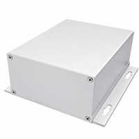 Boîtier en aluminium 131*55mm à montage sur bride, panneau frontal à 4 vis, base fendue, boîtier extrudé