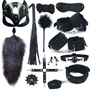 Bdsm Set Bondage Gear Lederen Sex Hulptraining 13 Kit Beperkingen Slaven Volwassen Seksspeeltje Handboei Bdsm Voor Paar - Product Image 5