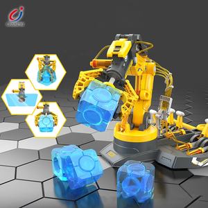 教育科学ステムキットDIY組み立て220個ブロックセット油圧マニプレータ玩具ロボットアーム - Product Image 4