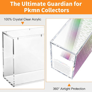 Boîte de présentation en acrylique transparente avec couvercle magnétique compatible avec la collection Prismatic Evolutions Super Premium, Prismatic Evolutions SPC - Product Image 2
