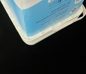 Seau carré en plastique blanc transparent avec couvercle, fourni par l'usine, pour l'emballage alimentaire, biodégradable - Product Image 4