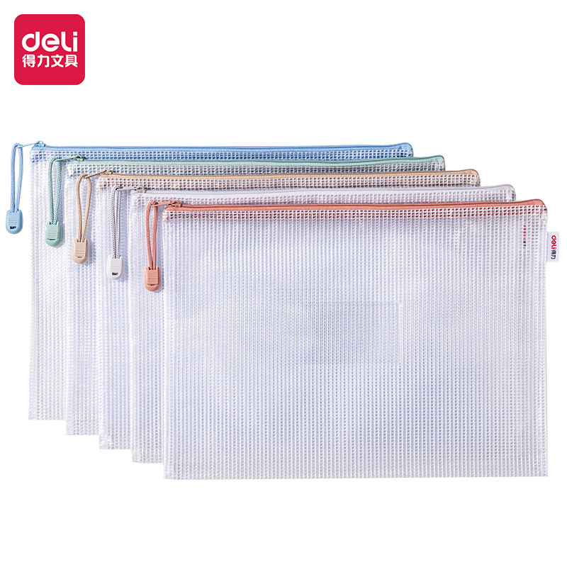 63484 Bolsa con cremallera de malla Morandi [con bolsillos deslizantes] Paquete de 5