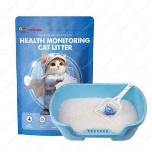 Litière pour chat en cristal, fabrication OEM, design personnalisé, hautement absorbante, écologique, contrôle des odeurs, test du pH - Product Image 1