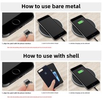 [Recharge rapide 2A] Patch récepteur sans fil pour téléphone portable 15W compatible avec la recharge Android Type-C