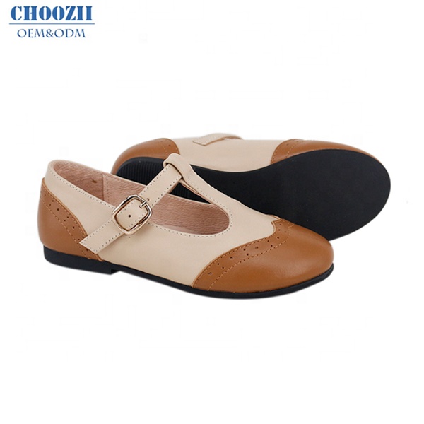 Модная Высококачественная детская обувь ручной работы Мэри Джейн на плоской подошве для девочек