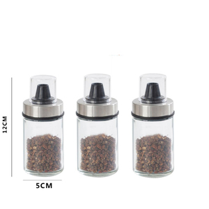 Set di 12 pezzi di spezie <span class=keywords><strong>villaggio</strong></span> di bottiglia di vetro per la cucina - Product Image 5