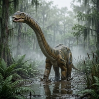 Projet d'exposition clé en main de dinosaures herbivores animatroniques immersifs, grand dinosaure pour parc à thème, parc d'attractions