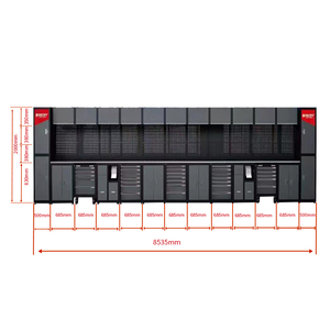 Ensemble complet d'outils <span class=keywords><strong>de</strong></span> <span class=keywords><strong>jardin</strong></span> pour l'entretien des véhicules, armoire <span class=keywords><strong>de</strong></span> rangement, Table d'établi en acier inoxydable - Product Image 4