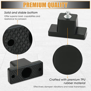 Precio de fábrica al aire libre Mini Split aire acondicionado condensador almohadilla soporte de montaje sistemas HVAC aislador de vibraciones de goma para aire - Product Image 2