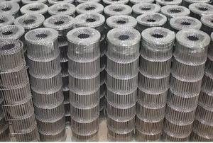 Sabuk konveyor jaring logam baja tahan karat warna perak untuk dikirimkan telur, sabuk konveyor pengolahan makanan - Product Image 3