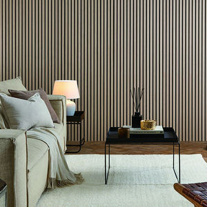 Paneles Acústicos Modernos de Madera Natural, Revestimiento de Madera Sustituto, Impermeable, 90% de Reducción de Ruido, para Sala de Estar, Dormitorio, Hotel - Product Image 4