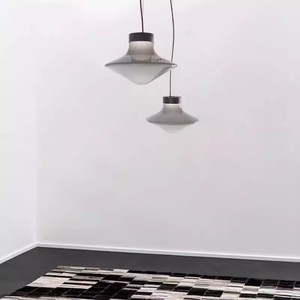 โคมไฟห้อยทรงเห็ดแก้วสีครีมสไตล์วินเทจแบบมินิมอลทันสมัย เหมาะสำหรับห้องรับประทานอาหาร บาร์ เคาน์เตอร์ และห้องนอนข้างเตียง - Product Image 5