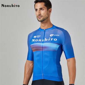 नीले रंग की अनुकूलित साइकिल जर्सी पुरुषों के लिए छोटी आस्तीन पेशेवर तंग सड़क साइकिल साइकिल साइकिल चलाना शॉर्ट्स - Product Image 2