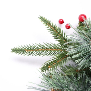 Guirlandes artificielles de Noël personnalisables à suspendre, mini ornement pas cher, taille ajustable, avec baies et pommes de pin - Product Image 5