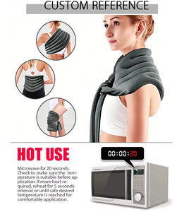 Almohadilla Térmica con Cuentas Mágicas para Terapia <span class=keywords><strong>de</strong></span> Calor Húmedo, con Alivio del Dolor, Apta para Microondas, para Espalda Baja y Abdomen, 50x27.5cm - Product Image 2