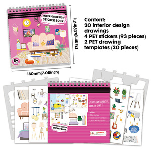 Chất Lượng Cao Tái Sử Dụng Tùy Chỉnh Dress-up Sticker Kit Sáng Tạo DIY Thời Trang Phác Thảo Quà Tặng Cho Cô Gái 'Phim Hoạt Hình Trí Tưởng tượng Chơi - Product Image 2