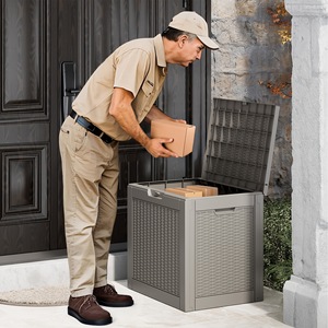 Boîte de rangement extérieure en PP, étanche, pour équipement de jardin, coffre de rangement multifonction - Product Image 2