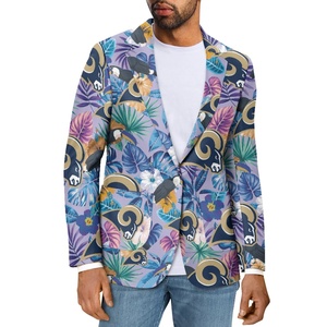 Abrigo de cuello de manga larga con botón Dropshipping ropa chaquetas <span class=keywords><strong>traje</strong></span> <span class=keywords><strong>informal</strong></span> personalizado para <span class=keywords><strong>hombre</strong></span> Blazer transpirable deporte prendas de vestir exteriores - Product Image 3