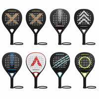 Raquettes de tennis et de padel en fibre de carbone T700 3K 12K 18K, forme diamant, avec logo personnalisé OEM, professionnelles, 2 raquettes