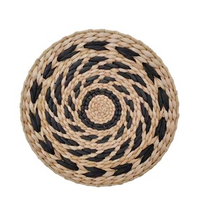 Décoration murale en <span class=keywords><strong>paille</strong></span> et rotin faite à la main <span class=keywords><strong>de</strong></span> style bohème INS, ensemble <span class=keywords><strong>de</strong></span> 7 dessous-<span class=keywords><strong>de</strong></span>-plat ronds en herbe faits à la main <span class=keywords><strong>de</strong></span> style bohème, luxe - Product Image 5
