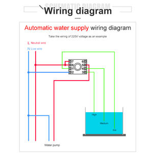 Controlador de nivel de líquido, interruptor de nivel de agua automático, drenaje con Base y sonda de 2M, AC220V, 50/60hz, AFR-1 - Product Image 5