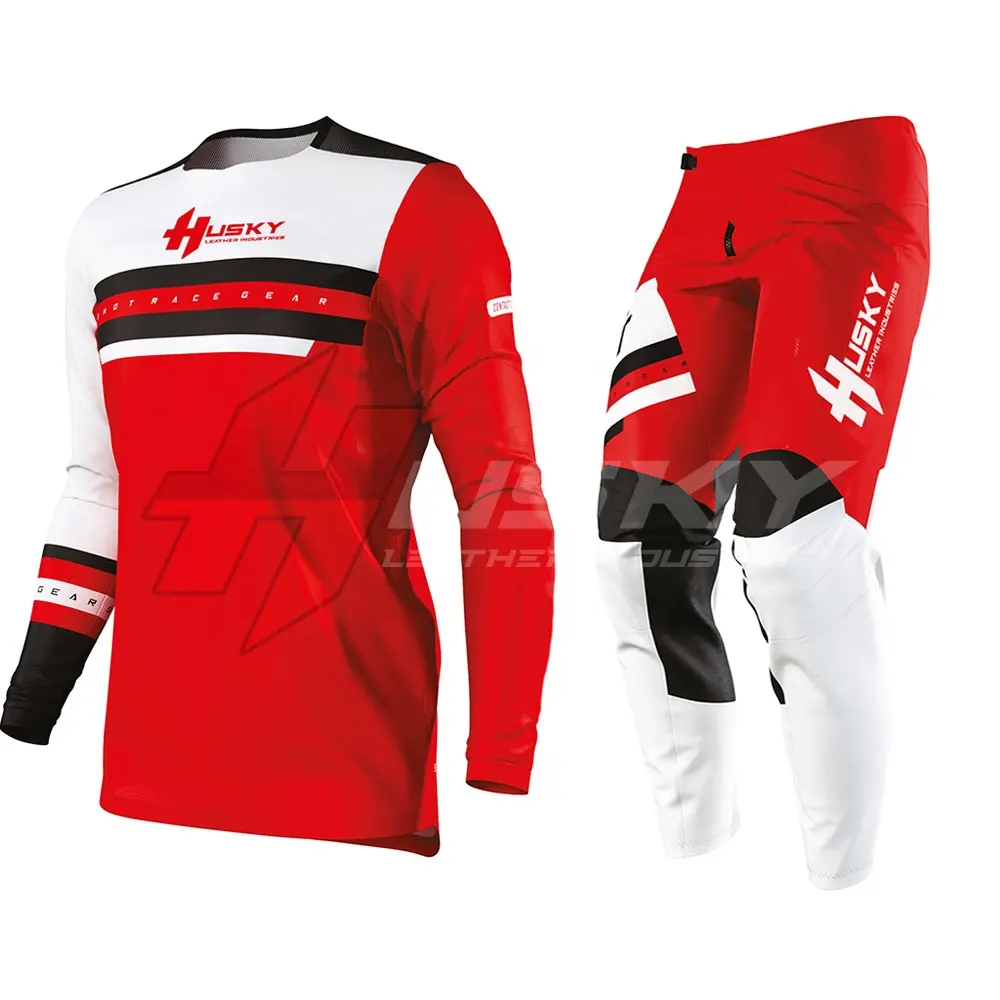 2023 Venda Quente Personalizado Motocross Equitação Jersey e Calças Sublimated Dirt Bike MX Motocross Corrida Terno