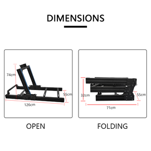 Cabina de Simulación de Carreras Plegable Universal, Kit de Cabina de Simulación de Aleación de Aluminio 4080 para Videojuegos de PS4, <span class=keywords><strong>PS5</strong></span> y PC - Product Image 4