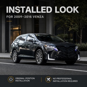 Kit de mejora exterior para carrocería, parachoques delantero y trasero, parrilla, luces delanteras y traseras modificadas para Toyota Venza 2009-2016 - Product Image 4