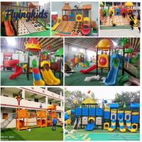 Aire de jeux aquatique extérieure personnalisée en plastique avec toboggan et piscine pour enfants, équipement résidentiel pour maternelle, thème aquatique