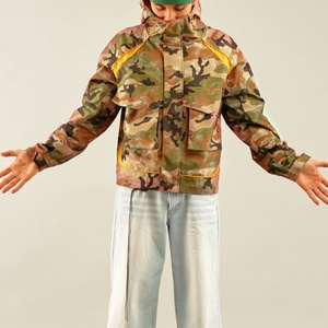 Fashion Designer Custom High Quality Camouflage <b>Zip</b> <b>up</b> <b>Jackets</b> Windproof Nylon Lightweight Outdoor Waterproof Windbreaker <b>Jacket</b> - Product Image 4