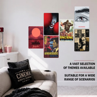 Affiche de film vintage en métal, plaque décorative murale rétro pour pub, café, bar, décoration intérieure, cadeau, logo personnalisé, cinéma, anniversaire