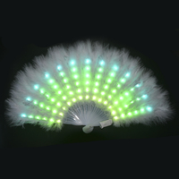 Ventilateur à plumes LED portable avec télécommande pour spectacles sur scène et lumières de danse - Vente chaude de Thanksgiving