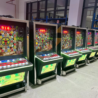 Machine d'arcade Mario avec cabinet en bois pour centre de jeux, accepteur de billets, fonctionnement à pièces, 110/220V, plusieurs joueurs