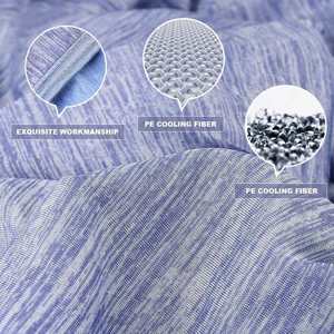 2026 New Design Cooling Summer 80% Nylon+20% PE Ice Silk Cooling <b>Weighted</b> Blanket for Hot Sleepers - Product Image 2