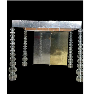 Mandap exterior de fibra de vidrio elegante de la mejor calidad con luces LED para bodas, recepciones de jardín y banquete, fiesta, evento, telones de fondo - Product Image 1