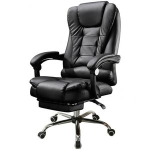 Silla de Oficina Ejecutiva BOSS de Respaldo Alto a Precio Económico, Silla de Trabajo Ergonómica Ajustable de Cuero PU con Ruedas - Product Image 1