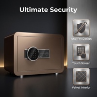 Caja Fuerte de Seguridad Electrónica Profesional de 300 mm de Alto x 380 mm de Ancho con Sistema de Puerta Anti-robo
