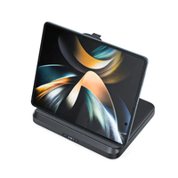 Cargador inalámbrico 3 en 1 de 15W para reloj plegable Galaxy Z 5/4/3/Active 2/1 Buds/Buds +/Buds Pro/Live