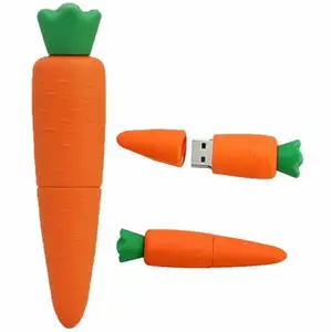 Produk baru disesuaikan PVC Flash Pen drive 8GB sayuran bentuk 3D kustom USB stick