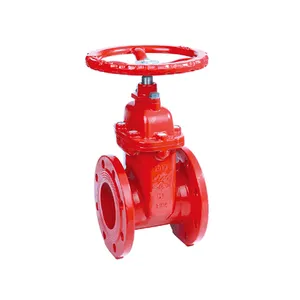 DN150 6 Inch Flange Concealed Chinese Fire groove Gate Valve Approved Certificate Made in China Blue Color