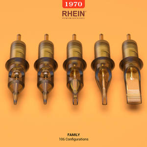 Agujas de Tatuaje de Membrana de <span class=keywords><strong>Calibre</strong></span> 0.35mm Marca RHEIN, Agujas de Tatuaje Desechables con Punta Redonda RL, <span class=keywords><strong>Cartucho</strong></span> de Agujas de Tatuaje - Product Image 3