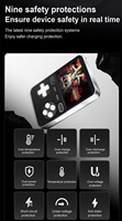 Bank daya Game magnetik nirkabel 15W, konsol Game genggam portabel 2 in 1, layar IPS untuk iphone 16/15/13/12 pro max