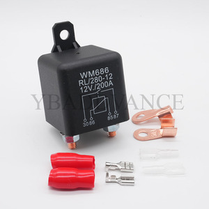 Puissance à courant élevé WM686 4 bornes DC 12V 200A relais <span class=keywords><strong>de</strong></span> Charge divisé pour bateau <span class=keywords><strong>de</strong></span> voiture robuste - Product Image 3
