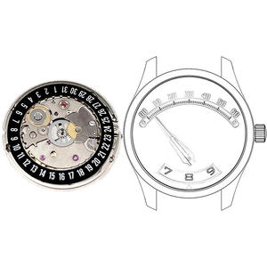 Modules de mécanisme d'heures errantes et de minutes rétrogradées automatiques, mouvement SW200 modifié pour usine de montres personnalisées - Product Image 1