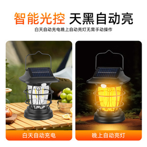 Lámpara Solar de 10W, Impermeable, para Exteriores, Jardín, Patio, Balcón, Camping, Recargable - Product Image 2