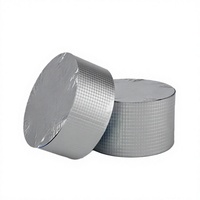 Butil Kauçuk Su Geçirmez Bant Alüminyum Folyo Membran 100mm X 5m 1.5mm Kalınlığında Çatı Tamiri, Pencere ve Boru Sızdırmazlığı için